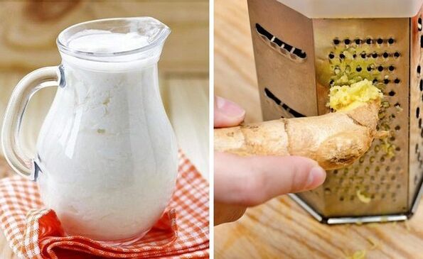 Prepara un cocktail con kefir e zenzero grattugiato